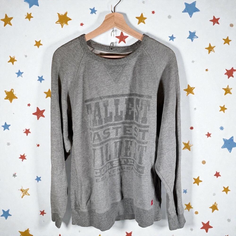Sportique x Cedar Point Women's XXL Gray Steel Vengeance 100% Cotton Sweawtshirt